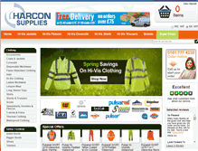 Tablet Screenshot of harconsupplies.com